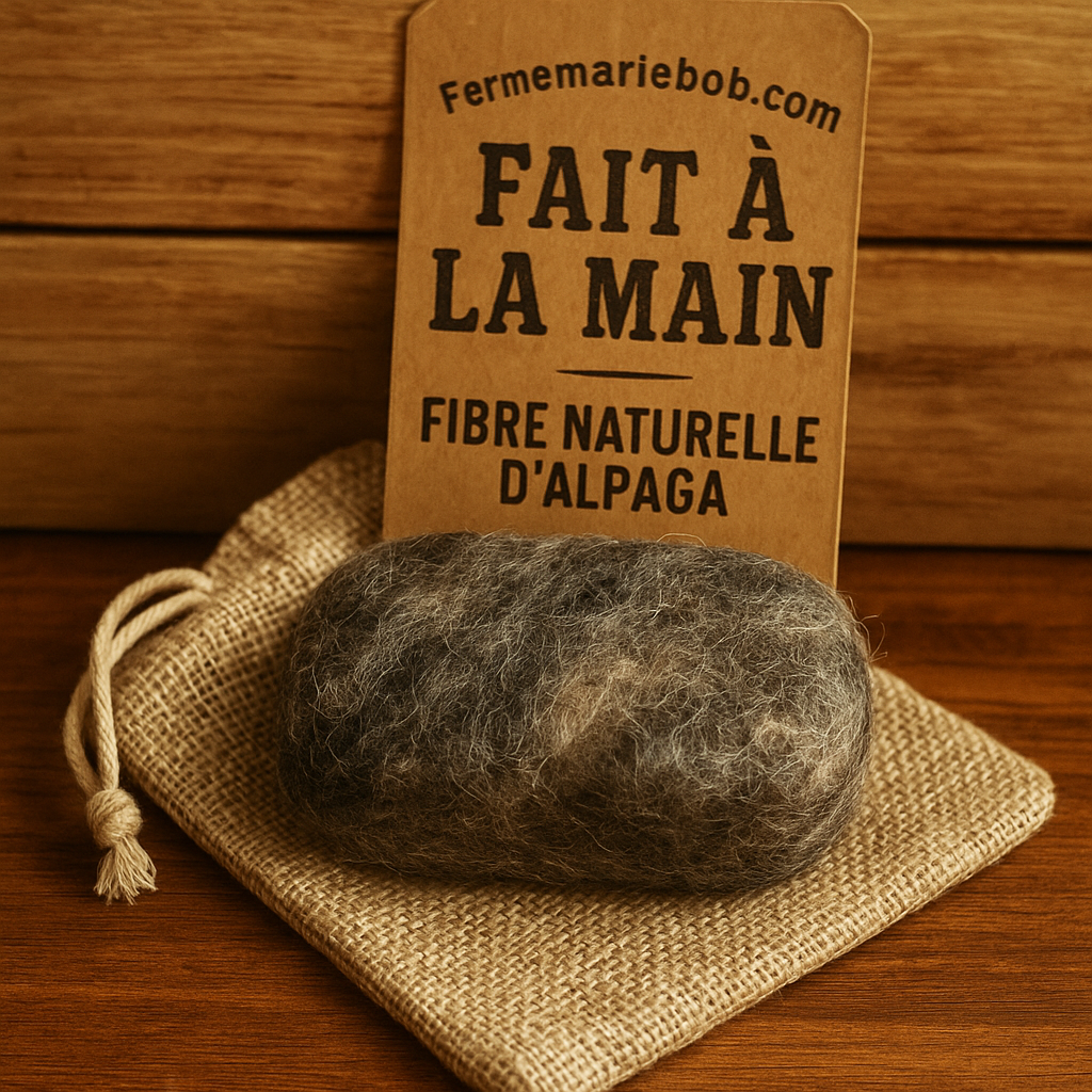 Savon feutrés artisanaux de la Ferme MarieBob - Exfoliation corporelle naturelle