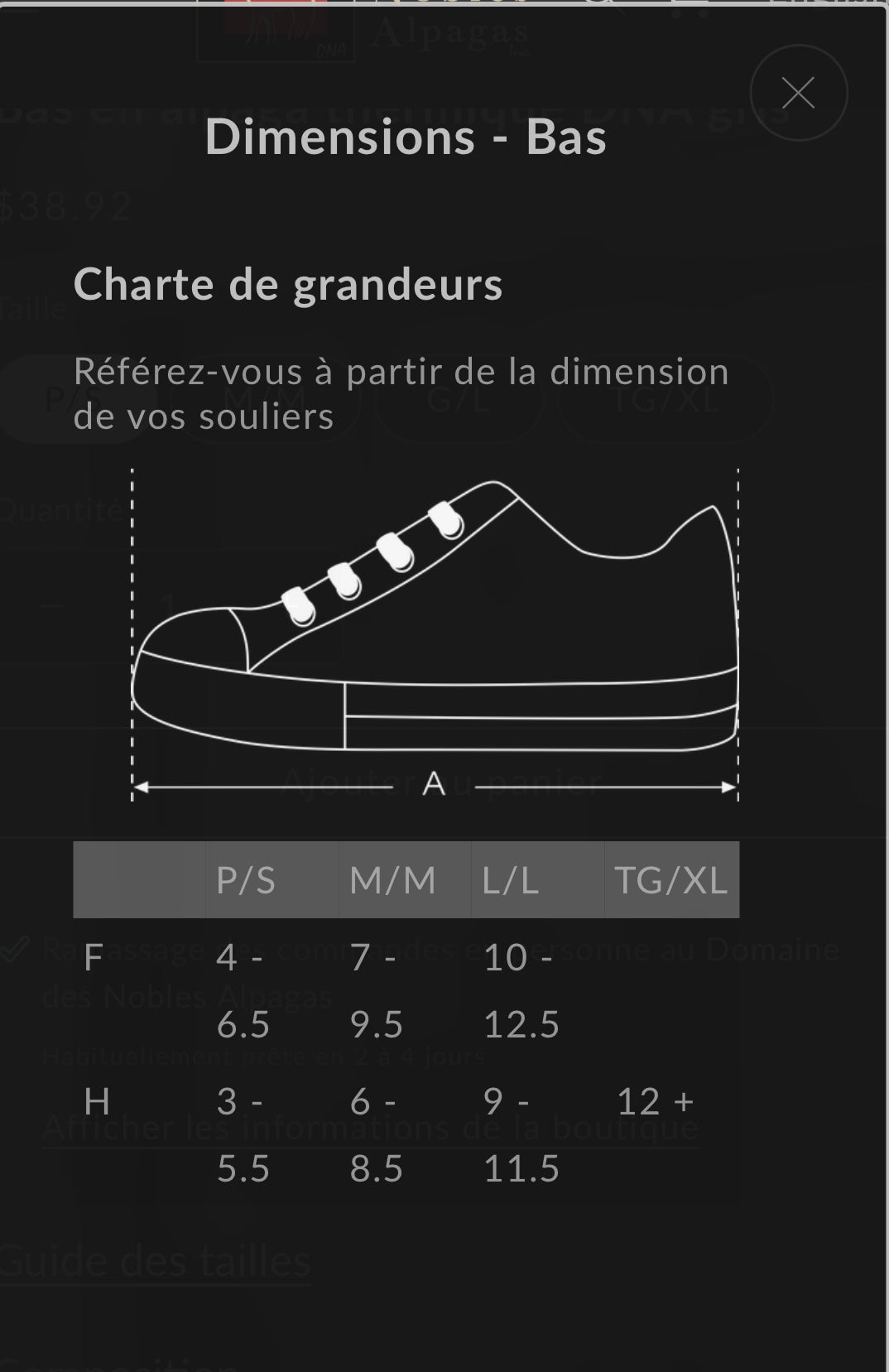 BAS THERMAL EN FIBRE D'ALPAGA BLANC - Ferme MarieBob